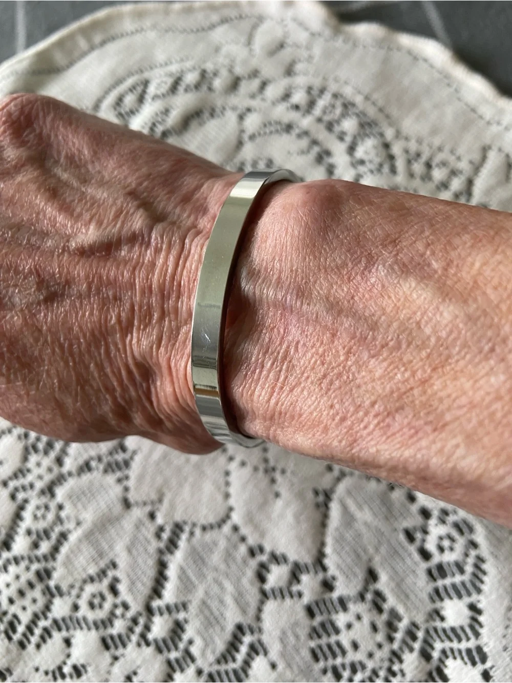 kind heart fierce mind brave heart Silver cuff bracelet